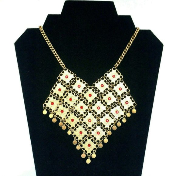 VINTAGE Gold Tone 1970s Vendome Necklace - Picture 2 of 9